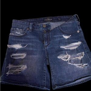 Lucky Brand Blue Distressed Jean Shorts